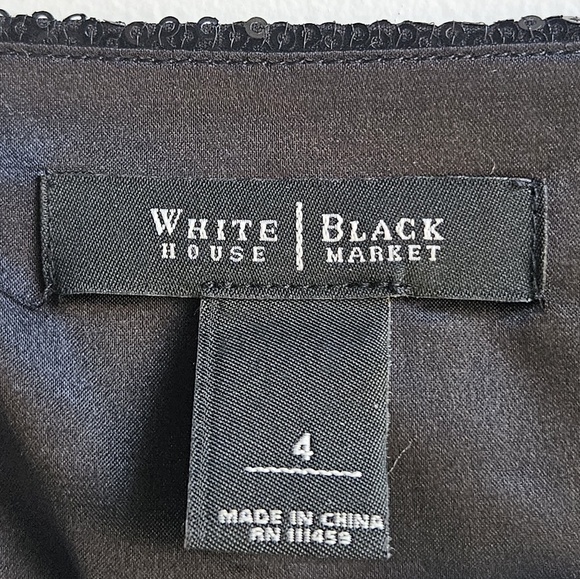 White House Black Market Sleeveless Sequin Mini Dress in Women's 4 - Picture 10 of 16